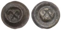 brakteat XIV w., Dwa skrzyżowane pastorały, sreb