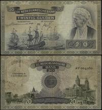 20 guldenów 02.10.1939, seria AY, numeracja 0049