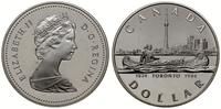 1 dolar 1984, Ottawa, 150 lat Toronto, srebro pr