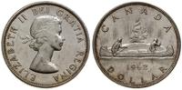 1 dolar 1962, Ottawa, Canoe, srebro próby '800',