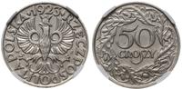 50 groszy 1923, moneta w pudełku NGC 2725569-007