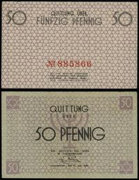 50 fenigów 15.05.1940, numeracja 885866, zgięty 
