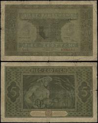 5 złotych 25.10.1926, seria G, numeracja 6334463