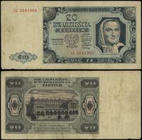 20 złotych 1.07.1948, seria CK, numeracja 264196