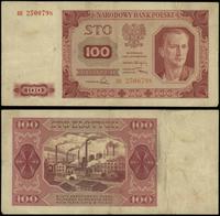 100 złotych 1.07.1948, seria EE, numeracja 25007