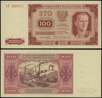 100 złotych 1.07.1948, seria IT, numeracja 48287