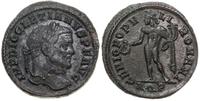 follis 297-298, Aquileia, Aw: Głowa cesarza w pr