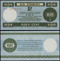 Polska, bon na 1 cent, 1.10.1979