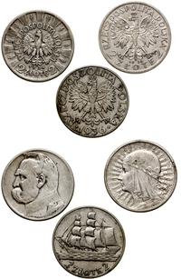 zestaw 3 monet, Warszawa, 2 złote 1934 (głowa ko