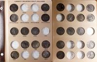 Stany Zjednoczone Ameryki (USA), klaser z 37 monetami 1/2 dolarowymi, 1897-1946 / (bez znaku), S, D