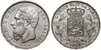 5 franków 1873, Bruksela, srebro próby 900, 24.9