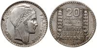 20 franków 1937, Paryż, srebro próby 680, 20.05 