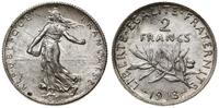 2 franki 1918, Paryż, srebro próby 835, 9.98 g, 