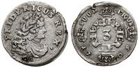 Niemcy, 3 grosze, 1709 CG