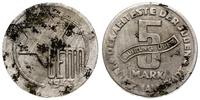 5 marek 1943, Łódź, aluminium, 0.99 g, patyna, J