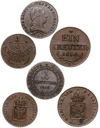 lot 3 monet, 1 krajcar  1812 S (Smolnik), 1 kraj