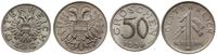 lot 2 monet, Wiedeń, 1 szyling 1935, 50 groszy 1