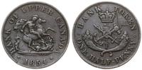 token o nominale 1/2 pensa 1854, Aw: Św. Jerzy w
