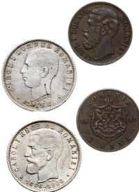 lot 2 monet, Bukareszt, 2 bani 1880 i  1 lej 190