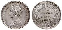 1/4 rupii 1893 C, Kalkuta, srebro próby 917, pię
