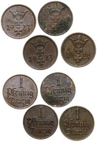 Polska, zestaw 4 x 1 fenig, 1923