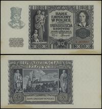 20 złotych 1.03.1940, seria K, numeracja 9670881