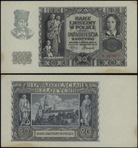 20 złotych 1.03.1940, seria K, numeracja 9670877