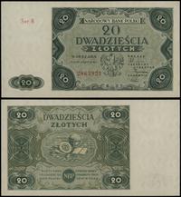 20 złotych 15.07.1947, seria B, numeracja 286392