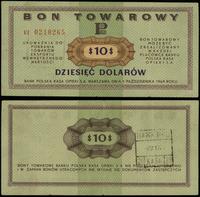 bon na 10 dolarów 1.10.1969, seria Ef, numeracja