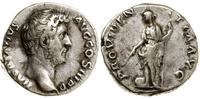 denar 134-138, Rzym, Aw: Głowa cesarza w prawo i