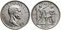 20 lirów 1937 R, Rzym, srebro próby 800, 14.85 g