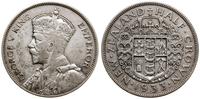 1/2 korony 1933, Londyn, srebro próby '500', KM 