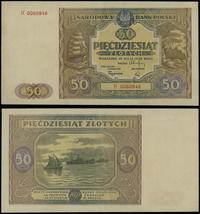 50 złotych 15.05.1946, seria H, numeracja 006084