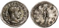 denar 231-235, Rzym, Aw: Głowa cesarza w wieńcu 