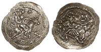 denar 1236-1248, Aw: Postać na koniu, w prawo, t