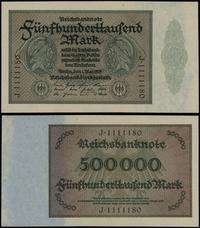 500.000 marek 1.05.1923, seria J, numeracja 1111