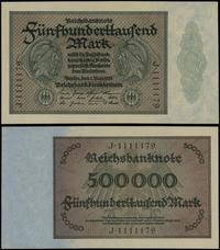 500.000 marek 1.05.1923, seria J, numeracja 1111
