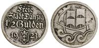 1/2 guldena 1923, Utrecht, Koga, patyna, AKS 16,
