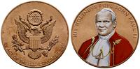 Stany Zjednoczone Ameryki (USA), zestaw 3 replik zlotego medalu milenijnego z Janem Pawłem II, 2000