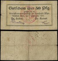 50 fenigów 1.09.1914 (1920), numeracja 585, licz