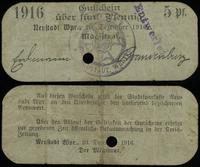 5 fenigów 20.12.1916, bez oznaczenia serii i num