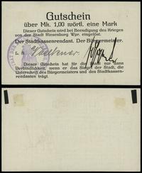1 marka bez daty (8.08.1914), bez oznaczenia ser