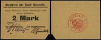 2 marki bez daty (1914), stempel na stronie odwr