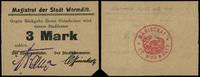 3 marki bez daty (1914), stempel na stronie odwr