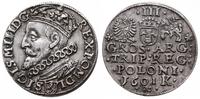 trojak 1601, Kraków, popiersie króla w lewo, ład
