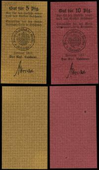 Wielkopolska, zestaw: 5 i 10 fenigów, luty 1917