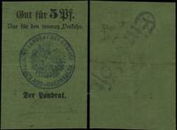 5 fenigów bez daty (1916), wykonane na zielonym 