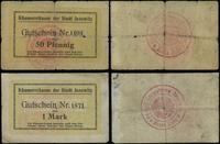 Wielkopolska, zestaw: 50 fenigów i 1 marka, bez daty (9.09.1914)