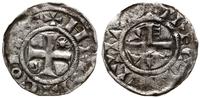 denar 1180-1197, Troyes, Aw: Krzyż, w którego ką