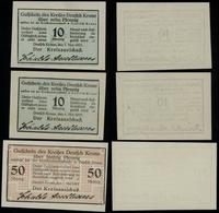 Prusy Zachodnie, zestaw: 2 x 10 fenigów i 1 x 50 fenigów, 1.05.1917